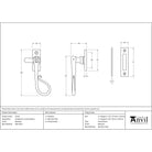 Beeswax Shepherd's Crook Fastener | From The Anvil-Fasteners-Yester Home