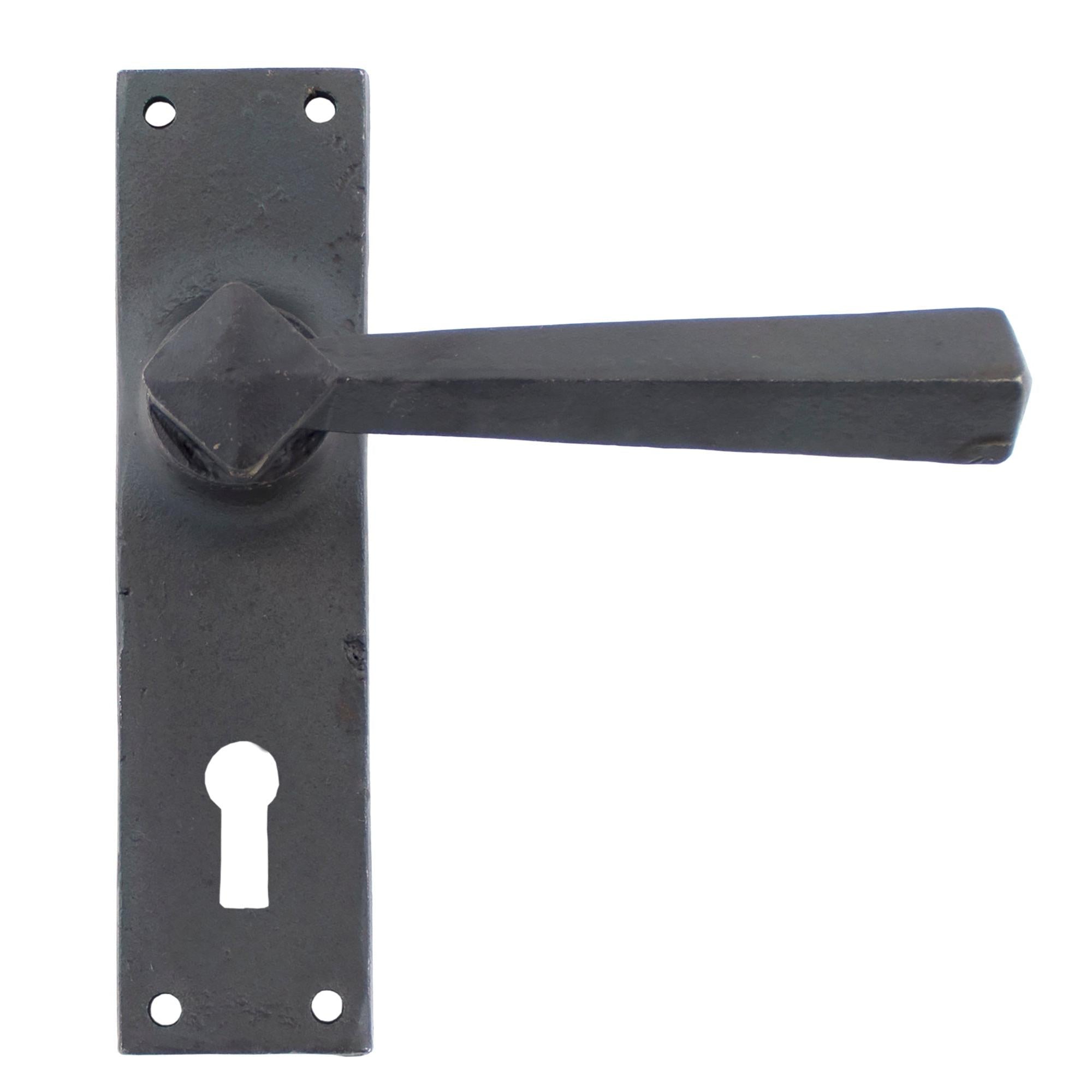 Beeswax Straight Lever Lock Set | From The Anvil - Lever Lock - From The Anvil - Yester Home