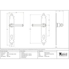 Beeswax Tudor Lever Espag. Lock Set | From The Anvil-Espagnolette-Yester Home