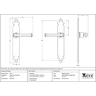 Beeswax Tudor Lever Latch Set | From The Anvil - Lever Latch - From The Anvil - Yester Home