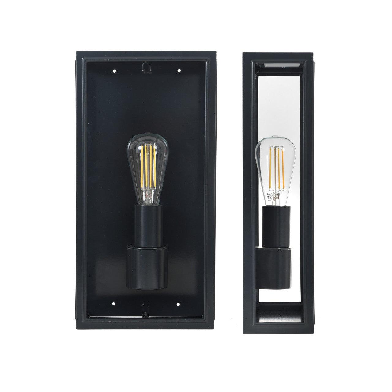 Belgrave Outdoor Lantern, Tall in Carbon - Steel-Outdoor Lighting-Yester Home