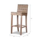 Bembridge Bar Stool | Natural - Bar Tables & Stools - Garden Trading - Yester Home