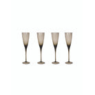 Berkeley Champagne Glasses - Set of 4 - Smoke - Glass - Champagne Glasses - Garden Trading - Yester Home