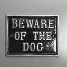Beware Of The Dog Large Rectangular Sign-Dog Warning Signs-Yester Home