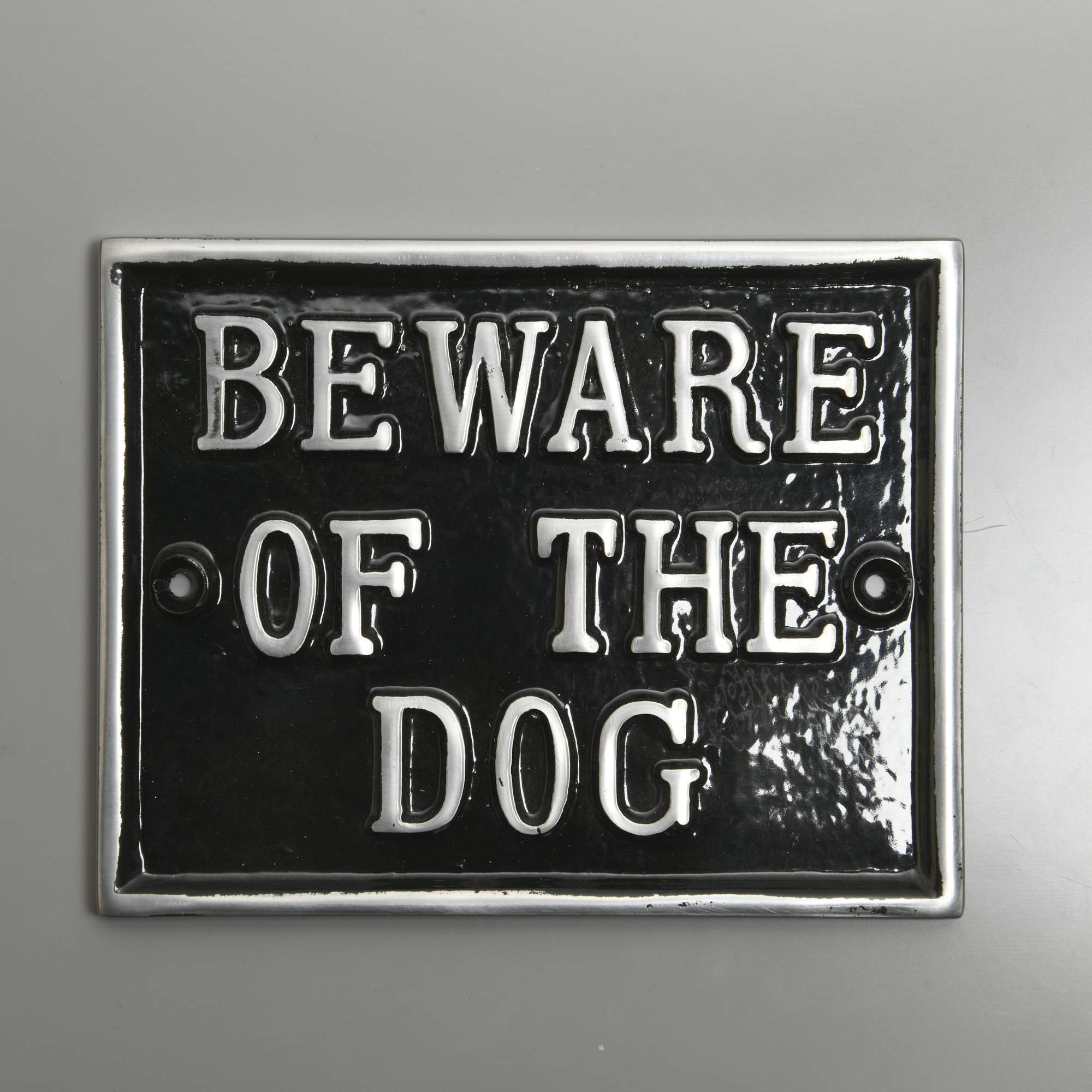 Beware Of The Dog Large Rectangular Sign-Dog Warning Signs-Yester Home