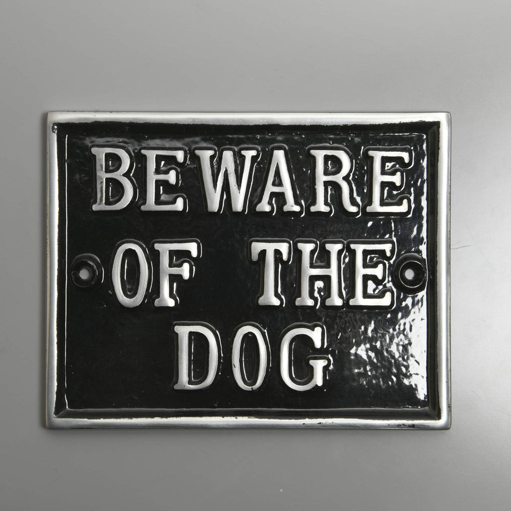 Beware Of The Dog Large Rectangular Sign