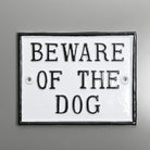 Beware Of The Dog Large Rectangular Sign-Dog Warning Signs-Yester Home