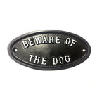 Beware Of The Dog Oval Sign-Dog Warning Signs-Yester Home