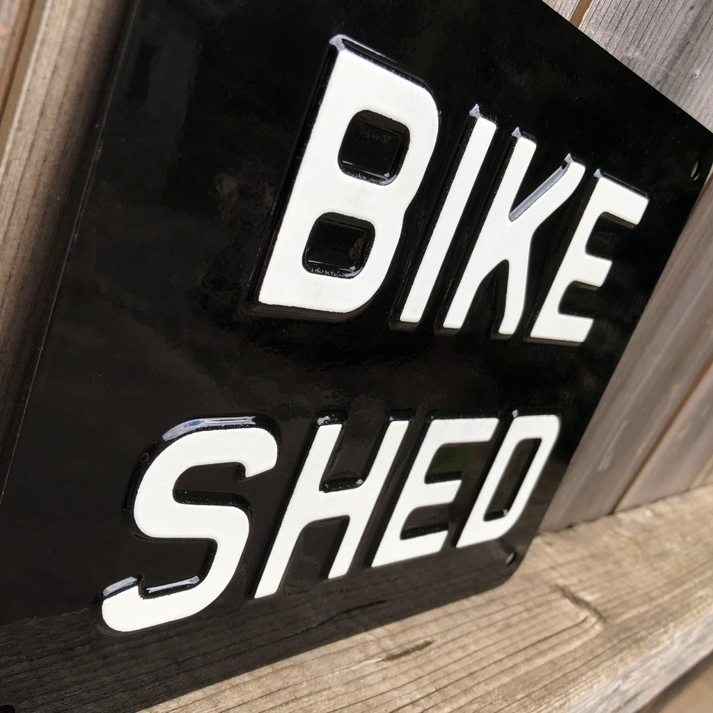 Bike Shed Sign-Informative Signs-Yester Home