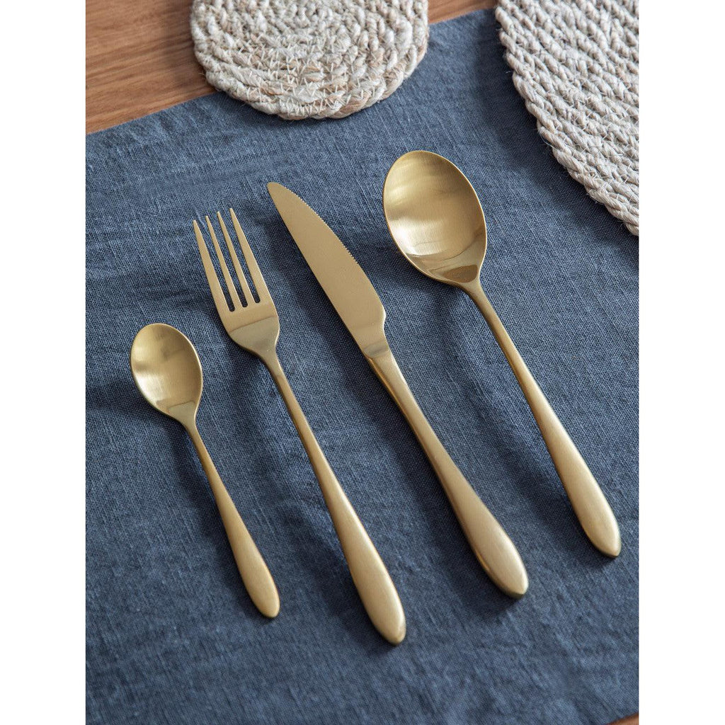 Birley Cutlery Set | 16 Piece | Brass Finish - Serveware - Garden Trading - Yester Home