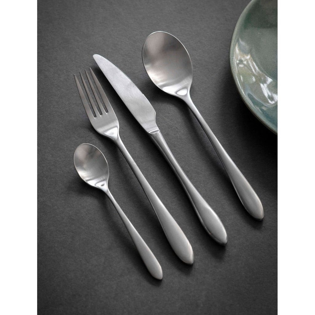 Birley Cutlery Set | 16 Piece | Brushed Silver - Serveware - Garden Trading - Yester Home