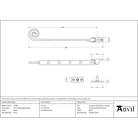 Black 10" Cast Monkeytail Stay | From The Anvil - Stays - From The Anvil - Yester Home