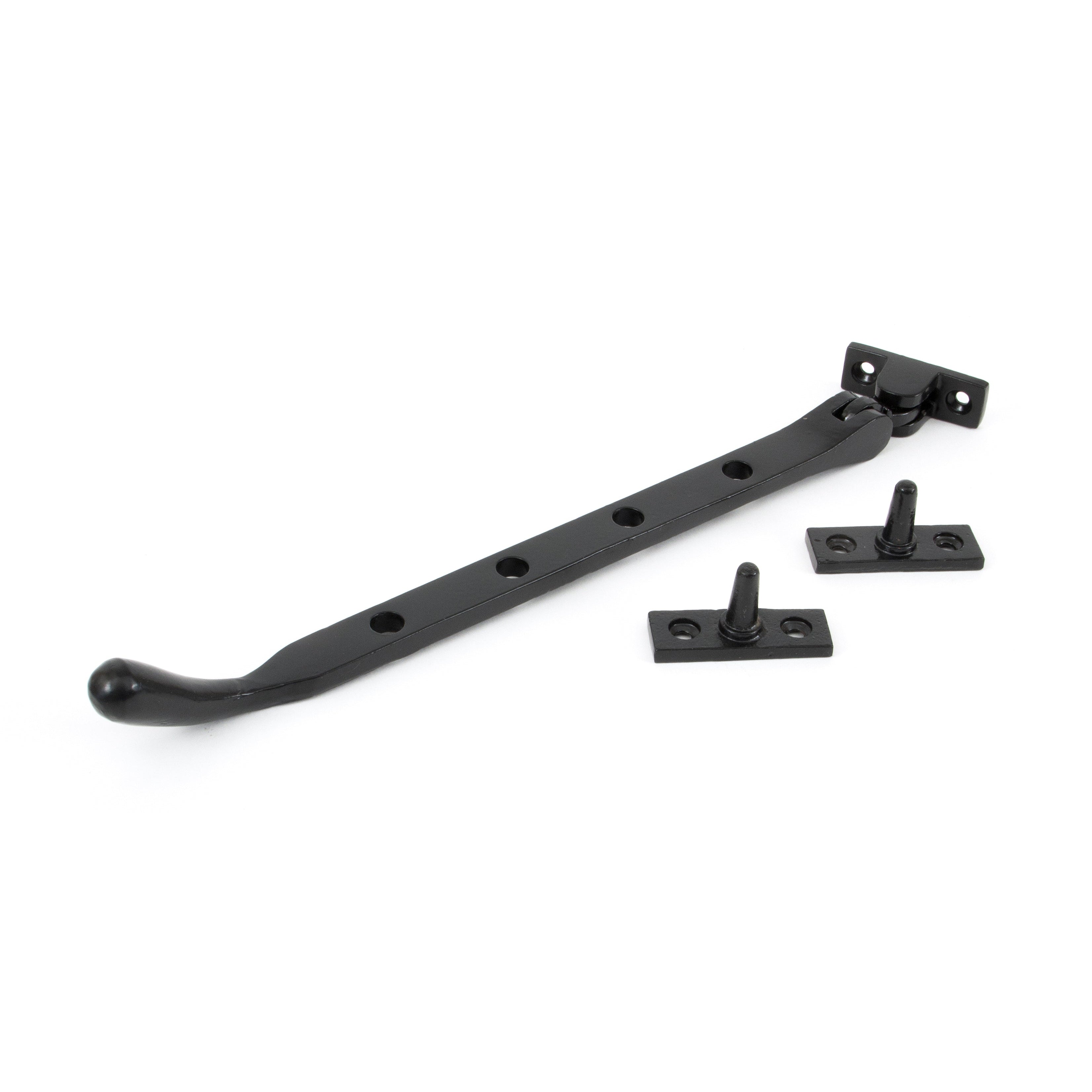 Black 10" Cast Peardrop Stay | From The Anvil-Stays-Yester Home