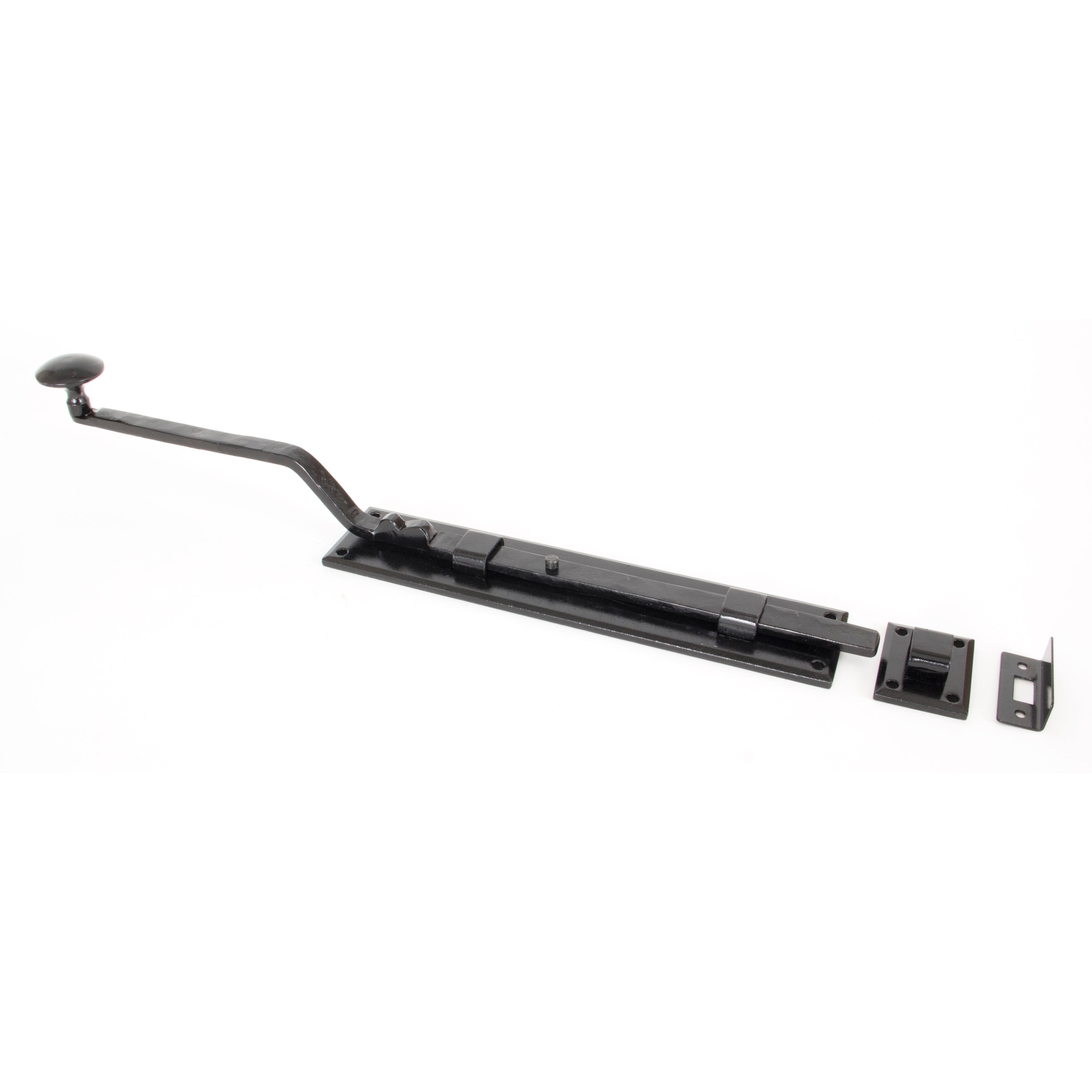 Black 10" French Door Bolt | From The Anvil-Bolts-Yester Home