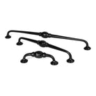 Black 10" Hammered D Handle | From The Anvil-D Handles-Yester Home