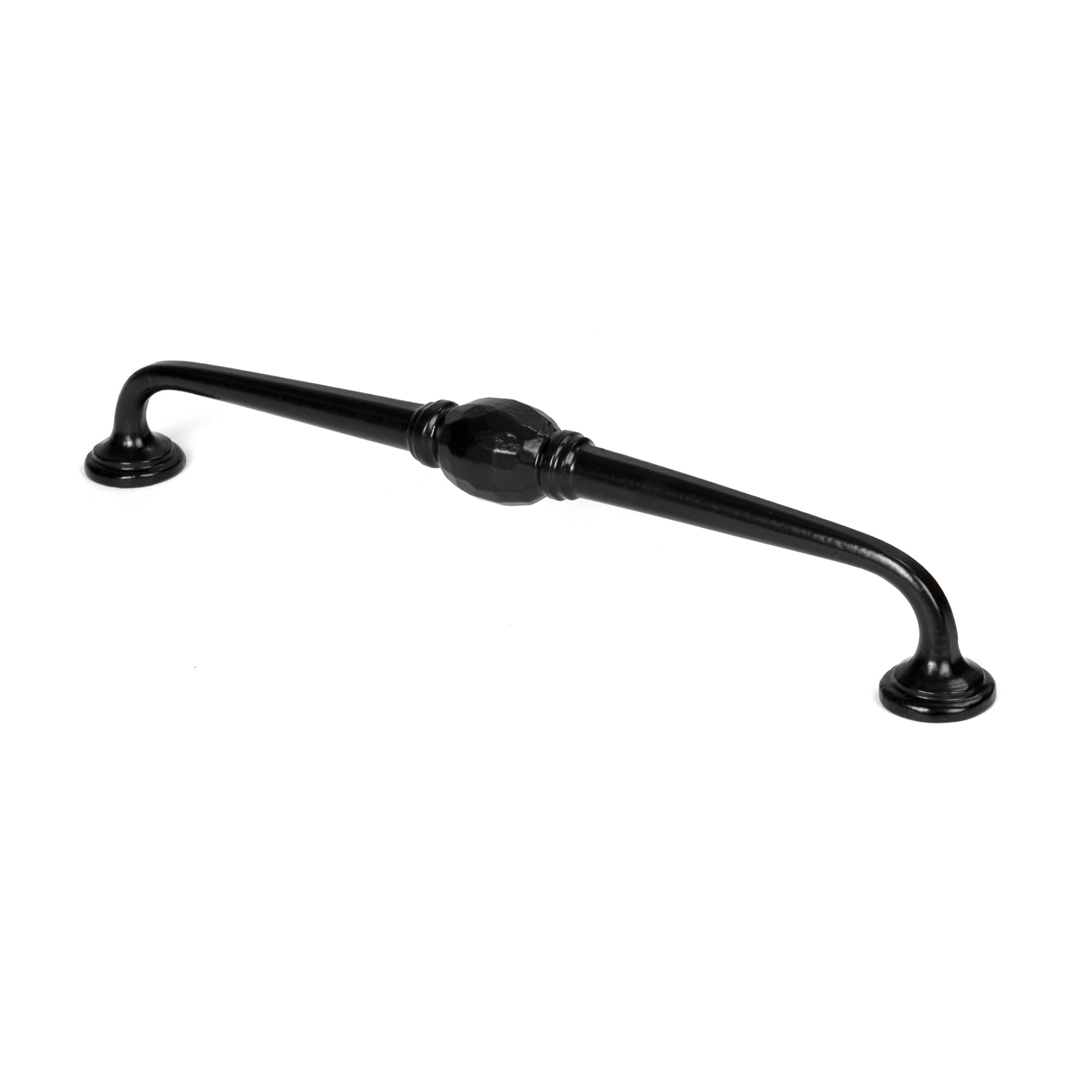 Black 10" Hammered D Handle | From The Anvil-D Handles-Yester Home
