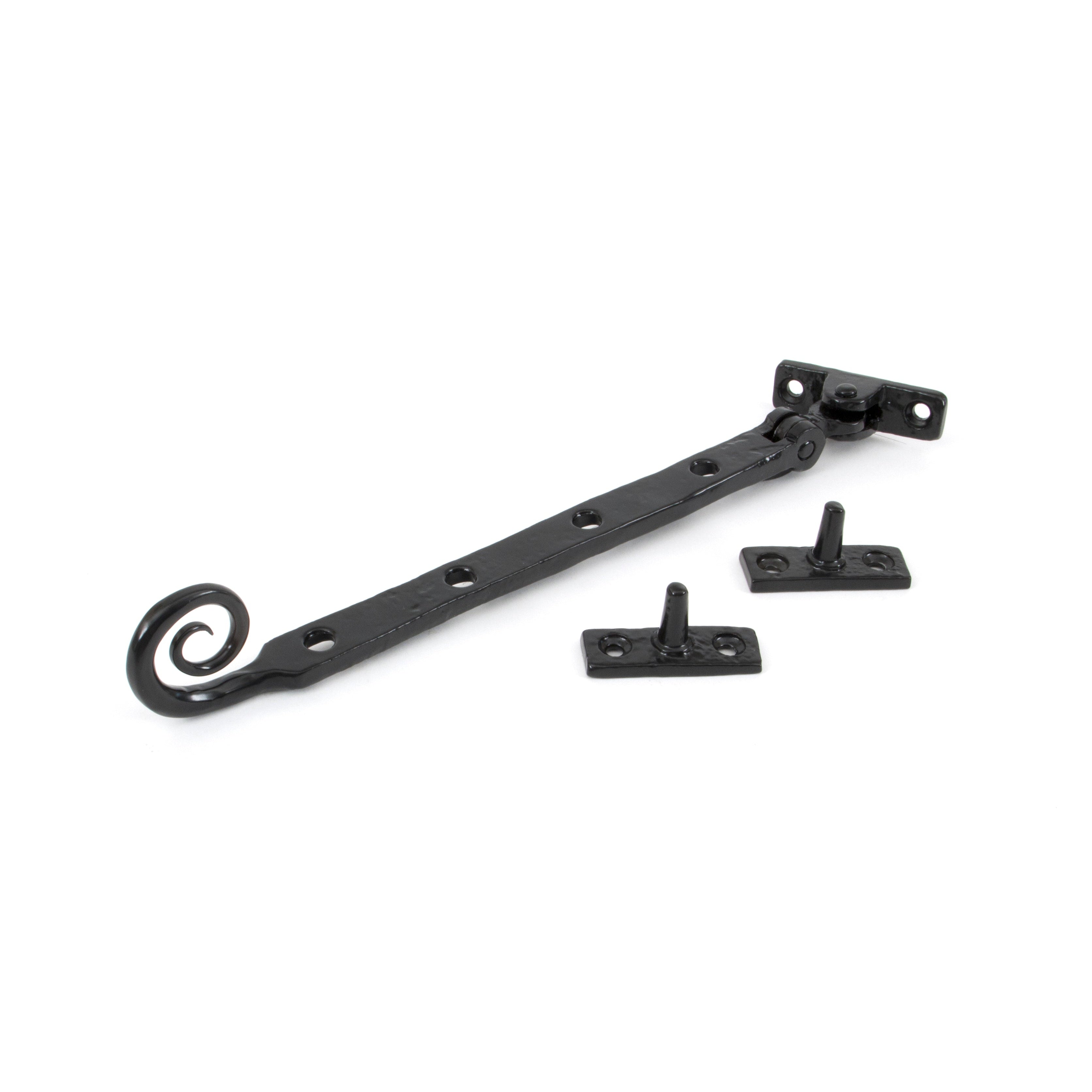 Black 10" Handmade Monkeytail Stay | From The Anvil-Stays-Yester Home