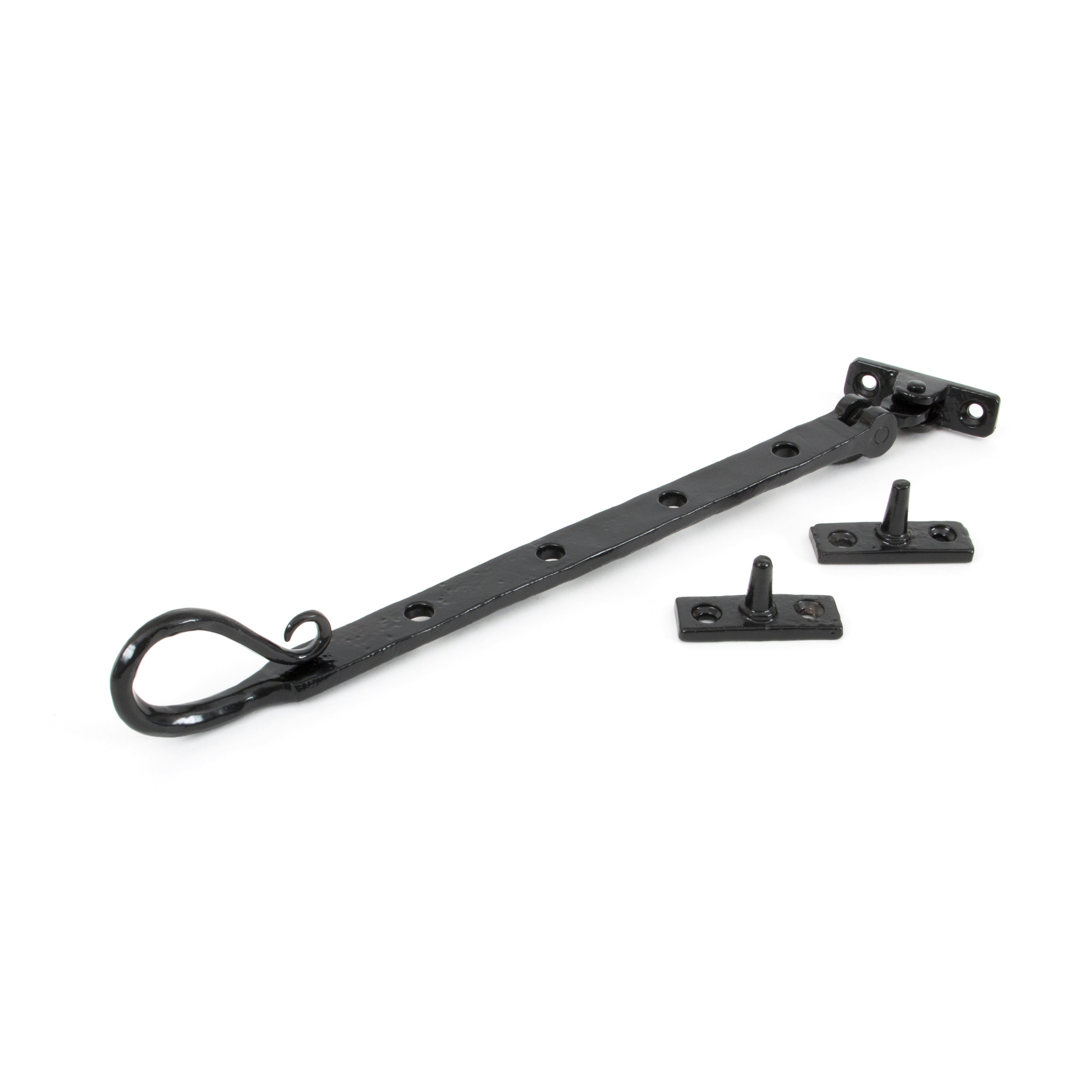Black 10" Shepherd's Crook Stay | From The Anvil-Stays-Yester Home