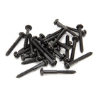 Black 10 x 1 1/2" Round Head Screws (25) | From The Anvil - Screws & Bolts - From The Anvil - Yester Home