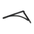 Black 10'' x 7'' Curved Shelf Bracket | From The Anvil-9 - 10" Shelf Brackets-Yester Home