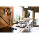 Black 10'' x 7'' Curved Shelf Bracket | From The Anvil-9 - 10" Shelf Brackets-Yester Home