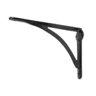 Black 10'' x 7'' Curved Shelf Bracket | From The Anvil-9 - 10" Shelf Brackets-Yester Home