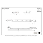 Black 11" Rosehead Stay | From The Anvil-Stays-Yester Home