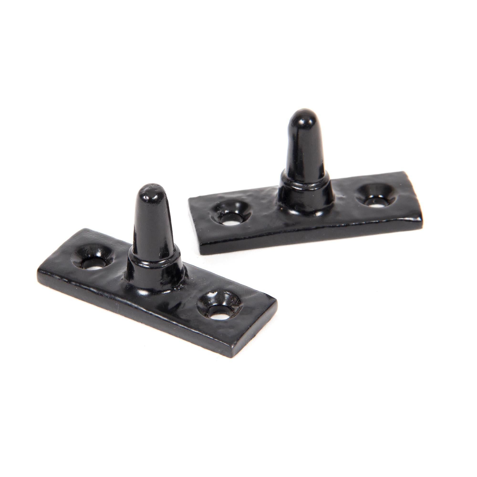 Black 11" Rosehead Stay | From The Anvil - Stays - From The Anvil - Yester Home