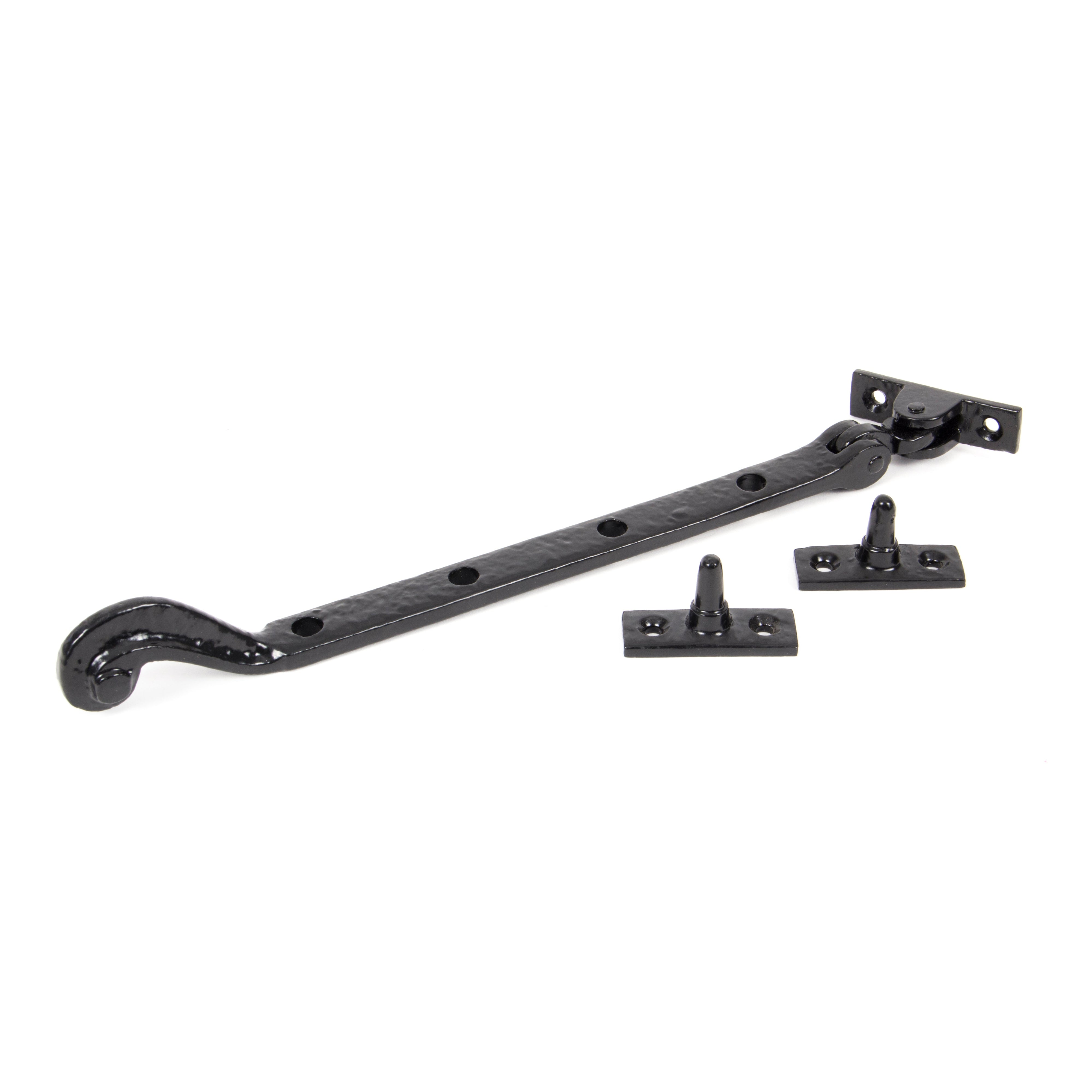 Black 11" Rosehead Stay | From The Anvil-Stays-Yester Home