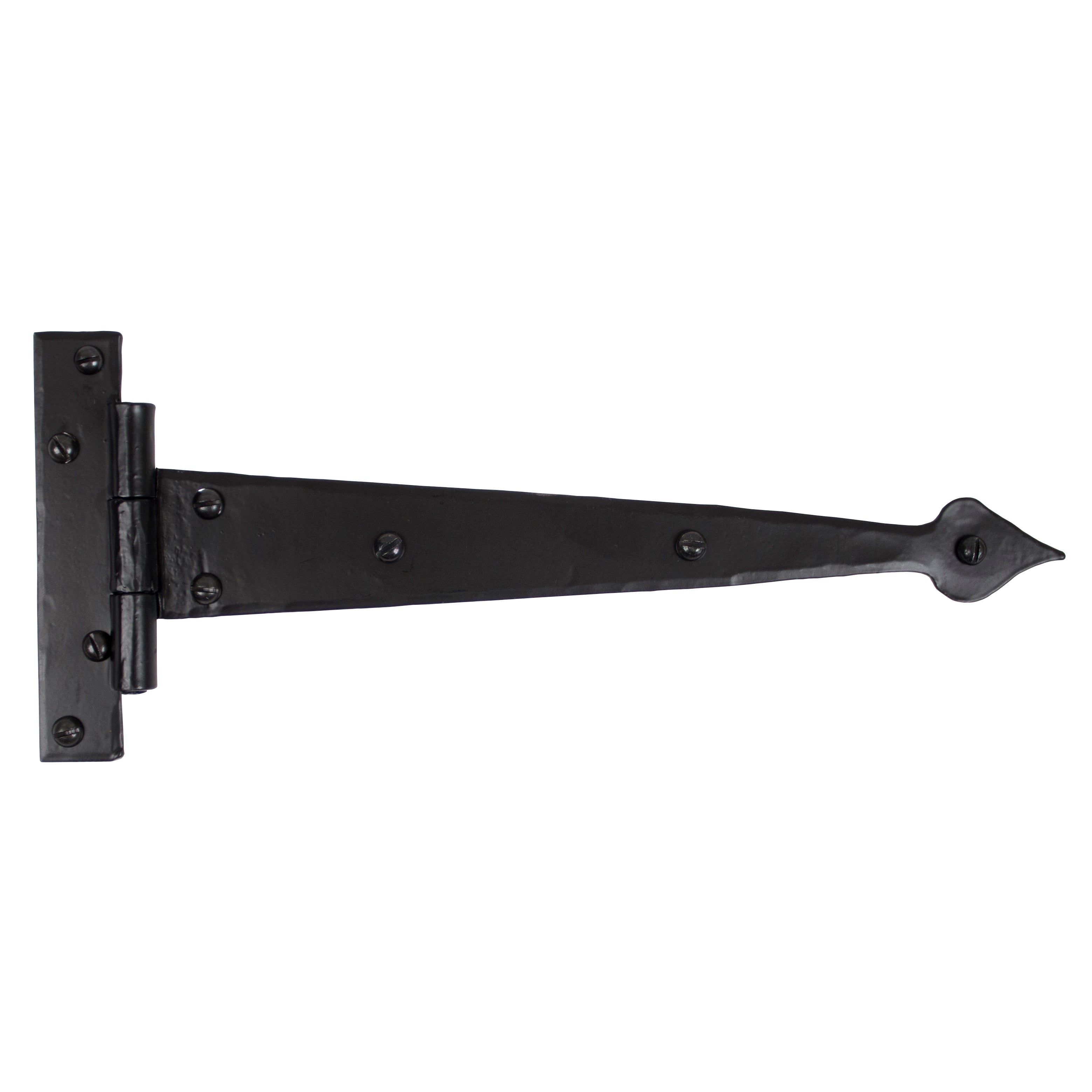 Black 12" Arrow Head T Hinge (pair) | From The Anvil-T Hinges-Yester Home