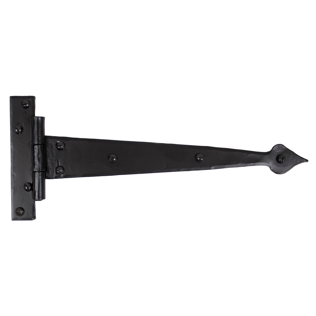 Black 12" Arrow Head T Hinge (pair) | From The Anvil-T Hinges-Yester Home