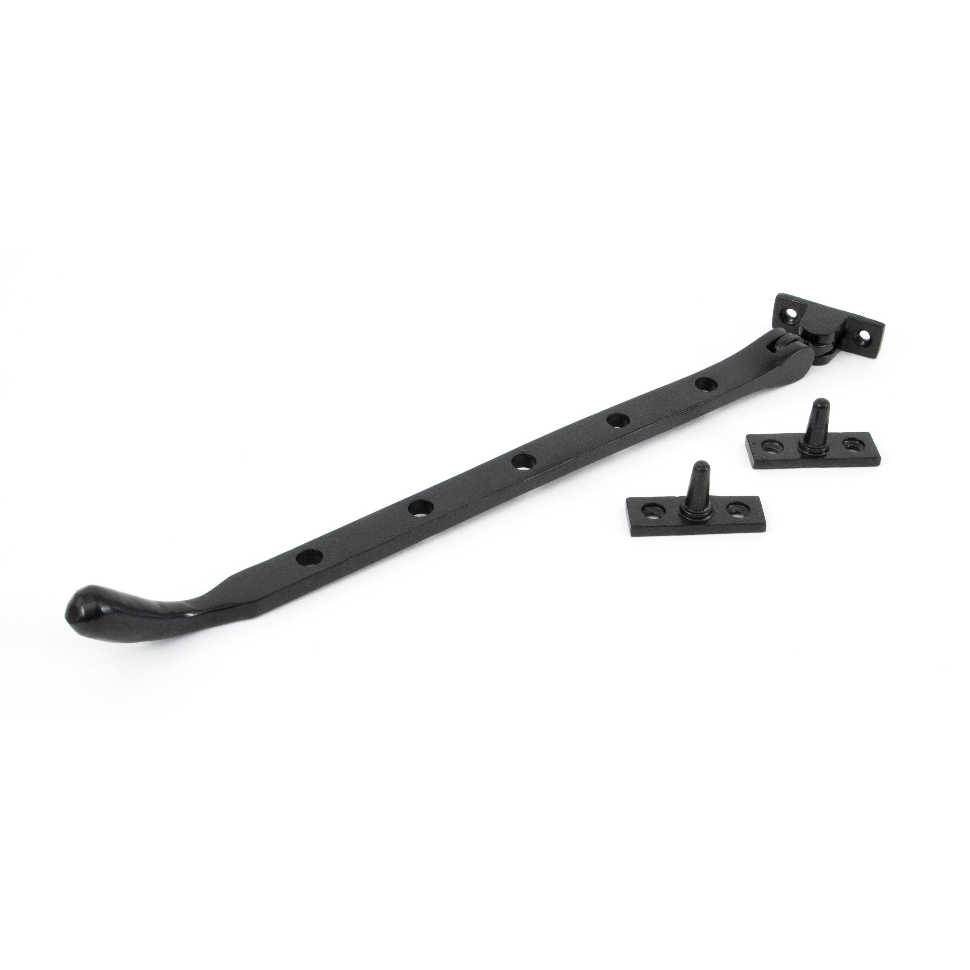 Black 12" Cast Peardrop Stay | From The Anvil-Stays-Yester Home