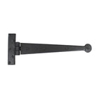 Black 12" Penny End T Hinge (pair) | From The Anvil - T Hinges - From The Anvil - Yester Home