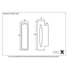 Black ½" Rebate Kit For 90247 | From The Anvil - Horizontal Locks - From The Anvil - Yester Home