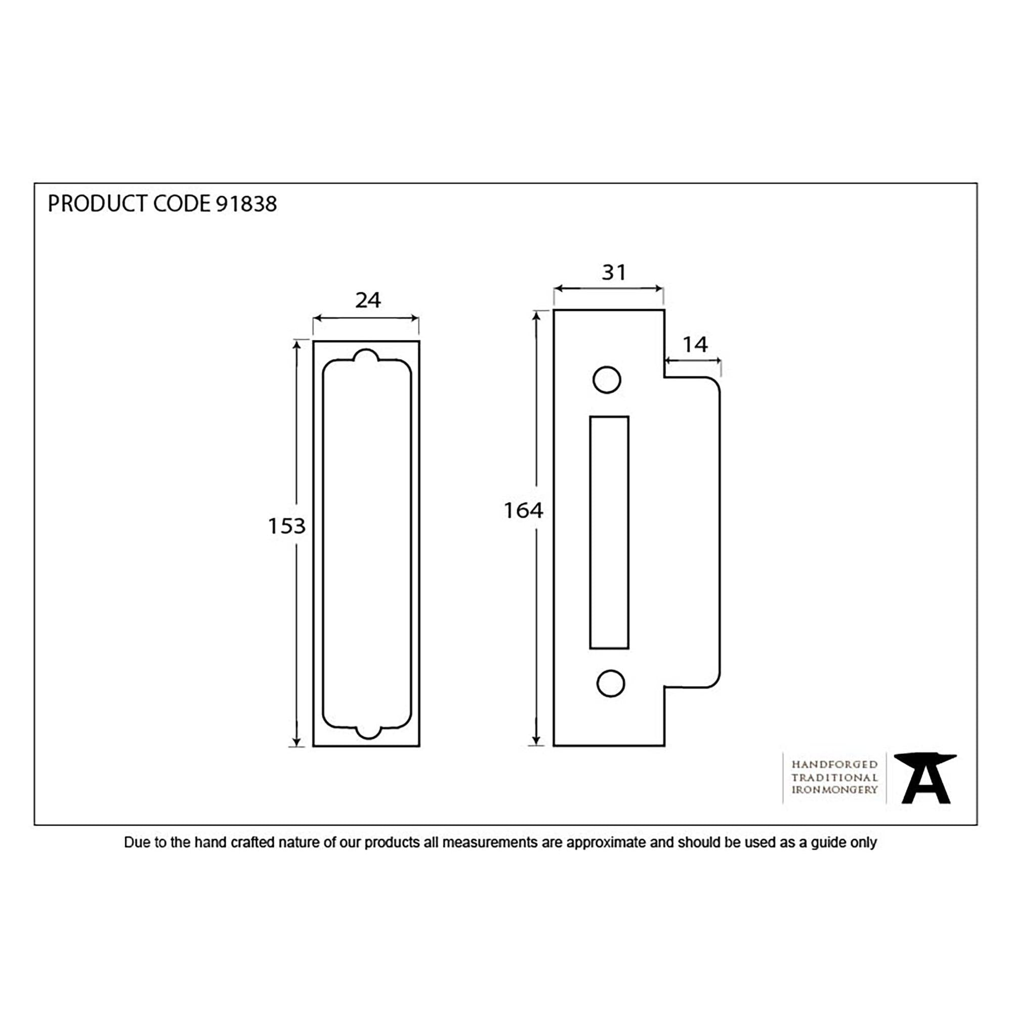 Black ½" Rebate Kit For 90247 | From The Anvil - Horizontal Locks - From The Anvil - Yester Home