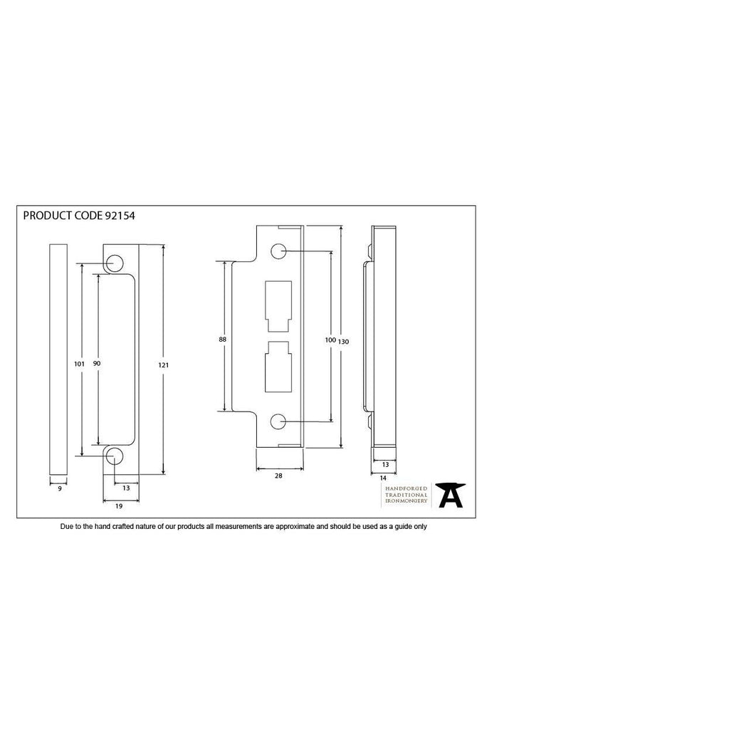 Black ½" Rebate Kit For 91116/91109 | From The Anvil-Horizontal Locks-Yester Home