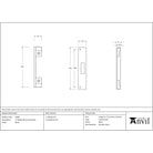 Black ½" Rebate Kit for Deadlock | From The Anvil - Deadlocks & Deadbolts - From The Anvil - Yester Home