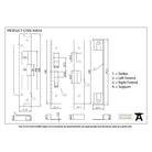 Black ½" Rebate Kit for HD Sash Lock | From The Anvil-Sash Locks-Yester Home
