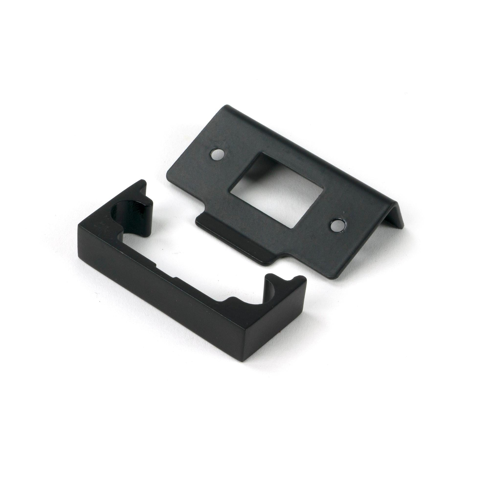 Black ½" Rebate Kit for Tubular Mortice Latch | From The Anvil - Latches - From The Anvil - Yester Home