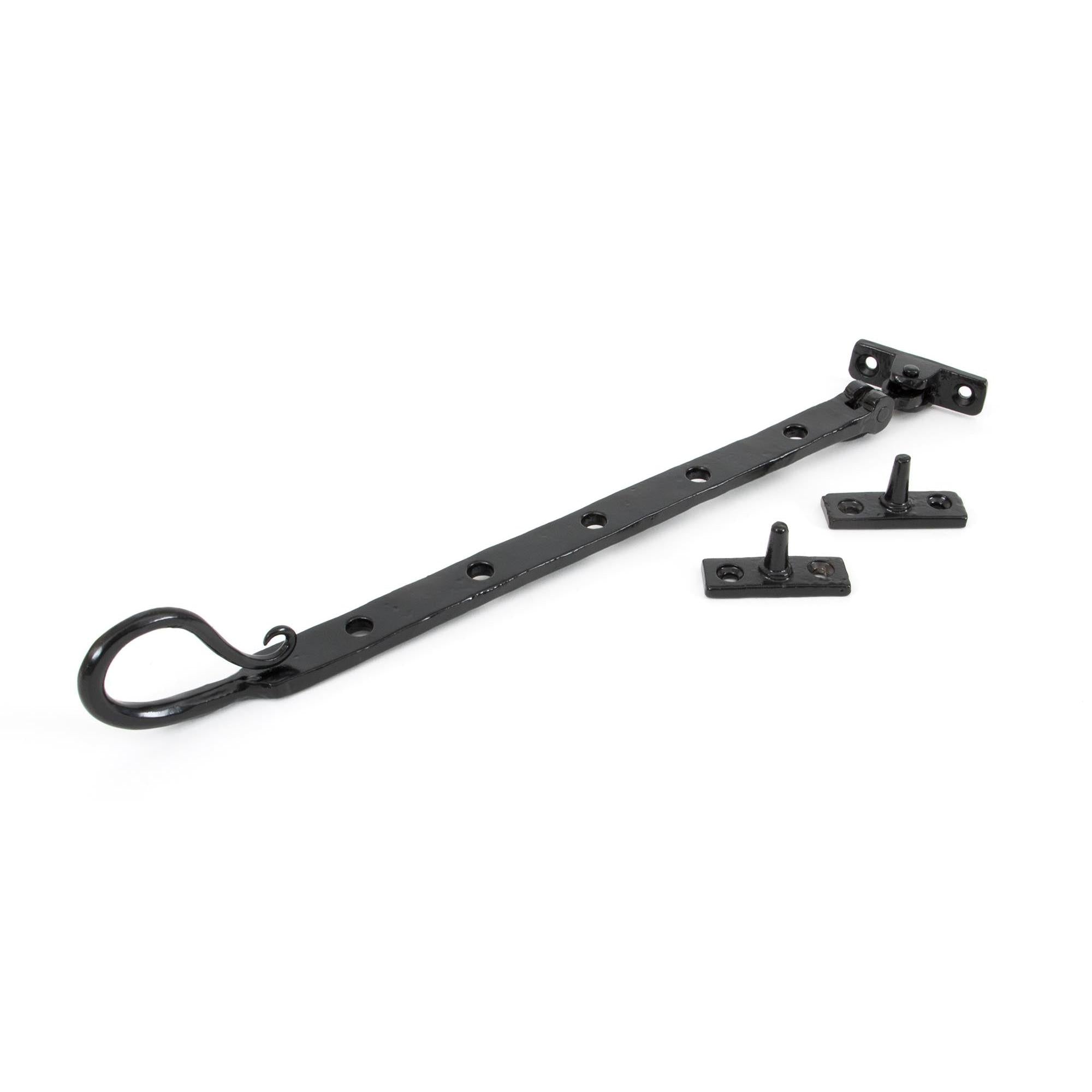 Black 12" Shepherd's Crook Stay | From The Anvil - Stays - From The Anvil - Yester Home