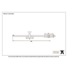 Black 12" Sliding Stay | From The Anvil-Stays-Yester Home
