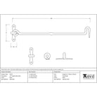 Black 14" Forged Cabin Hook | From The Anvil - Cabin Hooks - From The Anvil - Yester Home