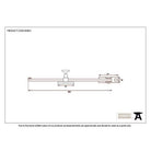Black 15" Sliding Stay | From The Anvil-Stays-Yester Home