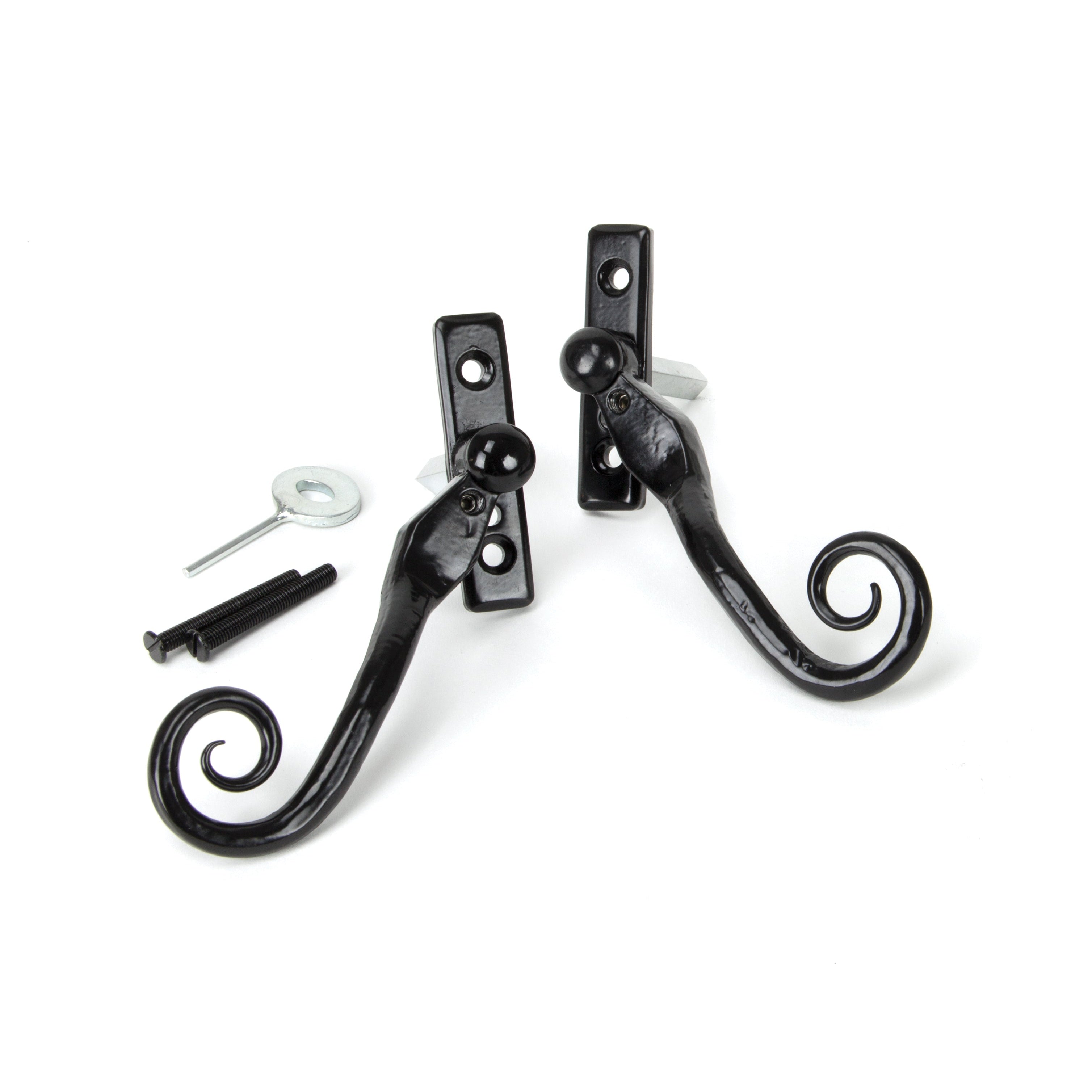 Black 16mm Monkeytail Espag - LH | From The Anvil-Espag. Fasteners-Yester Home