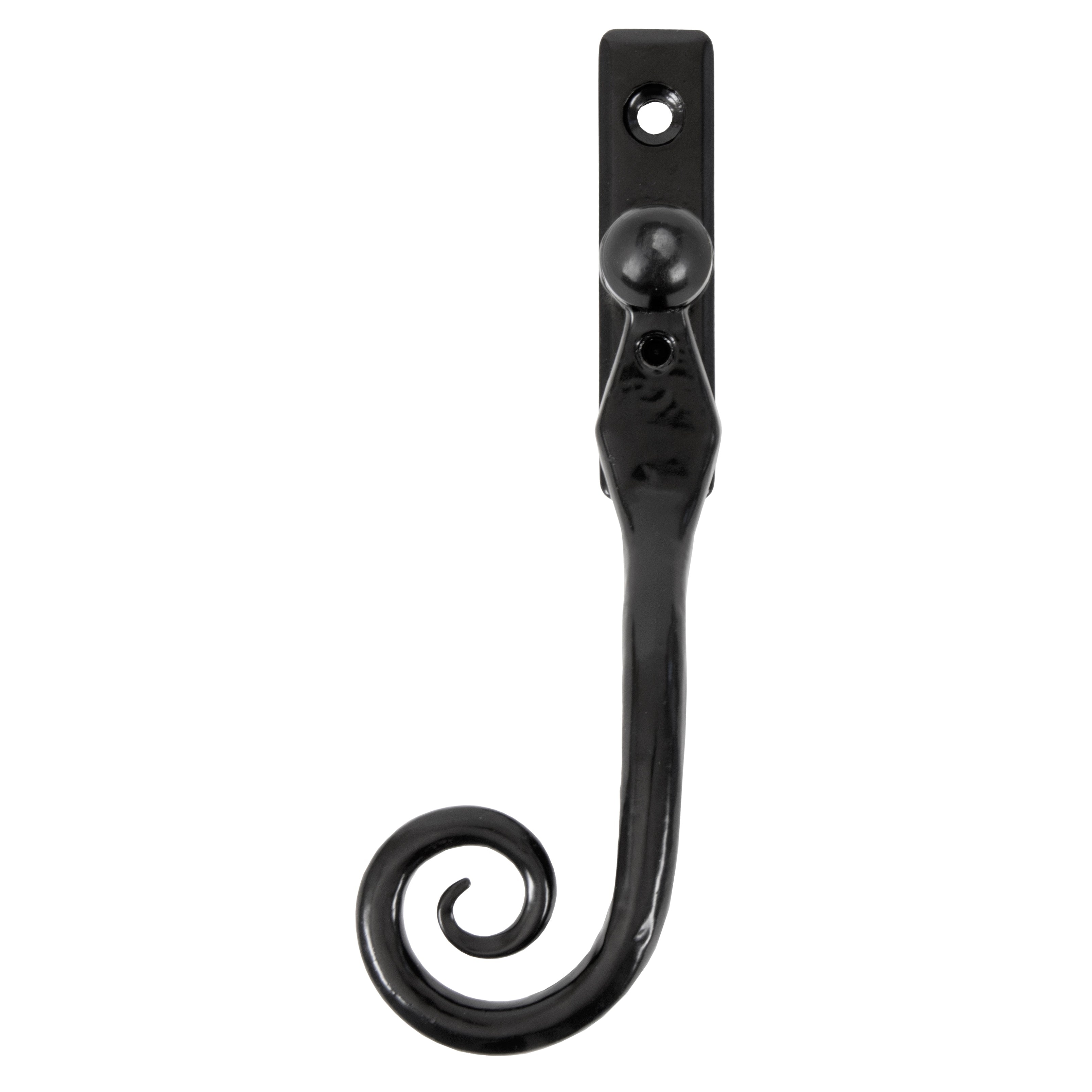 Black 16mm Monkeytail Espag - LH | From The Anvil-Espag. Fasteners-Yester Home