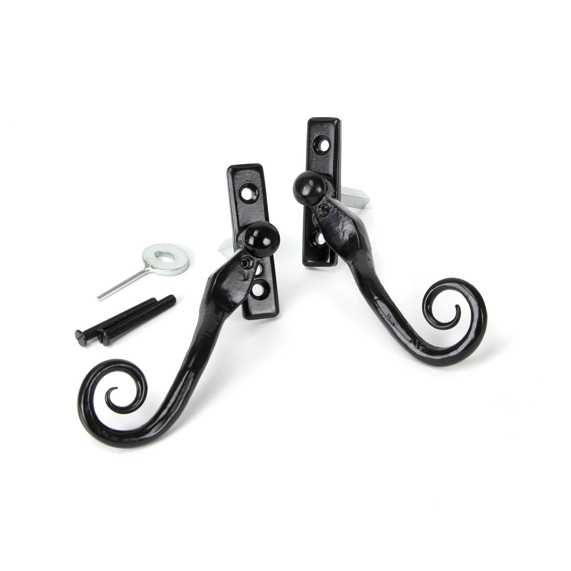Black 16mm Monkeytail Espag - RH | From The Anvil - Espag. Fasteners - From The Anvil - Yester Home