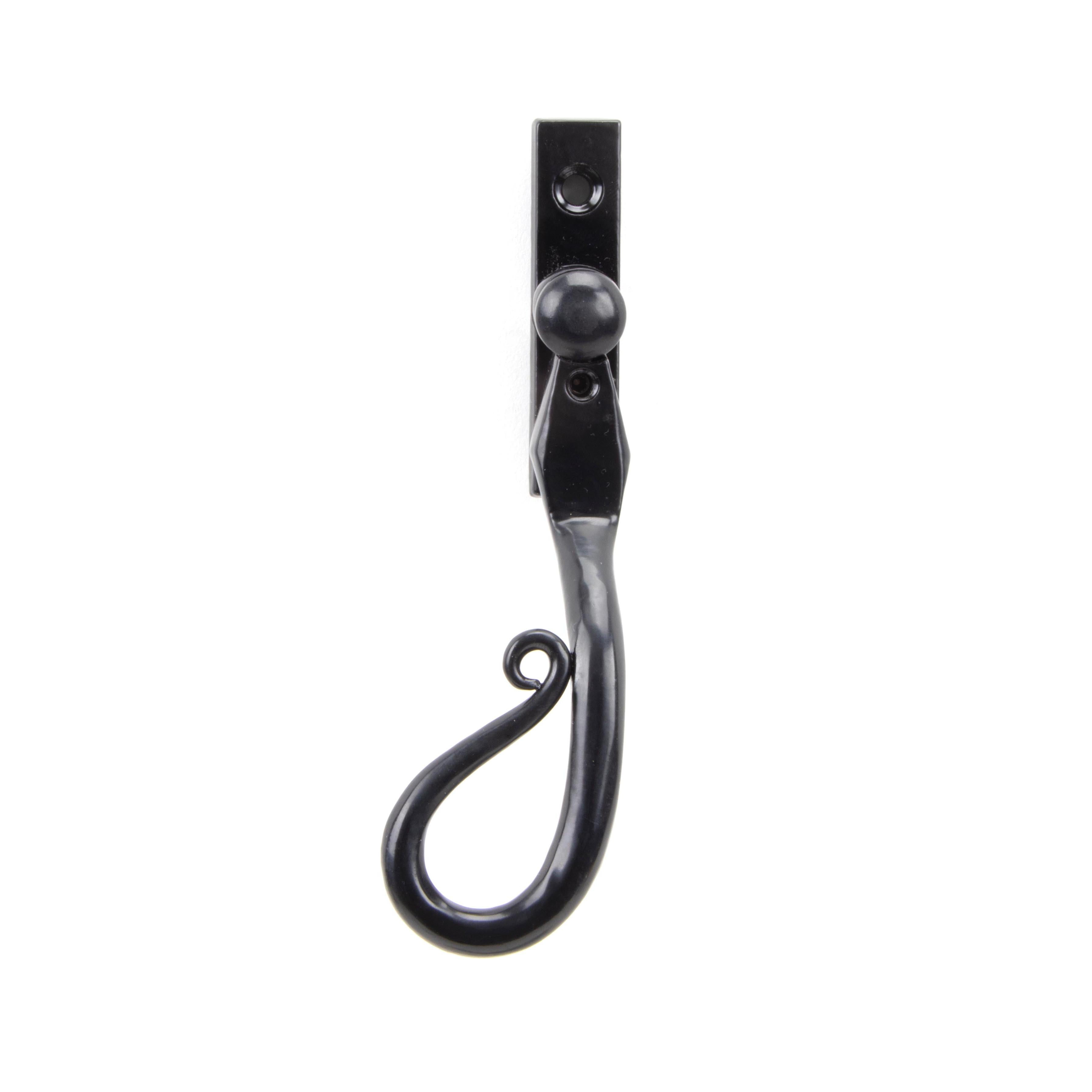Black 16mm Shepherd's Crook Espag - LH | From The Anvil - Espag. Fasteners - From The Anvil - Yester Home