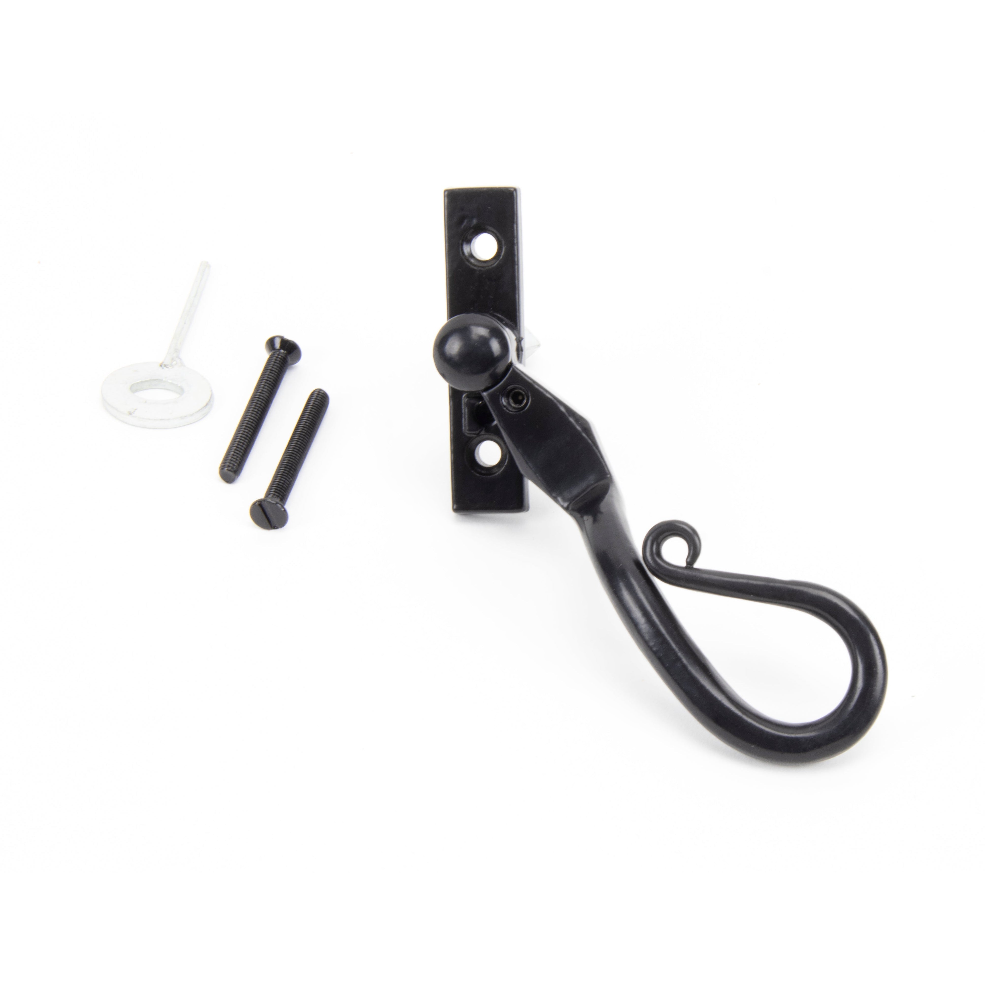 Black 16mm Shepherd's Crook Espag - RH | From The Anvil-Espag. Fasteners-Yester Home