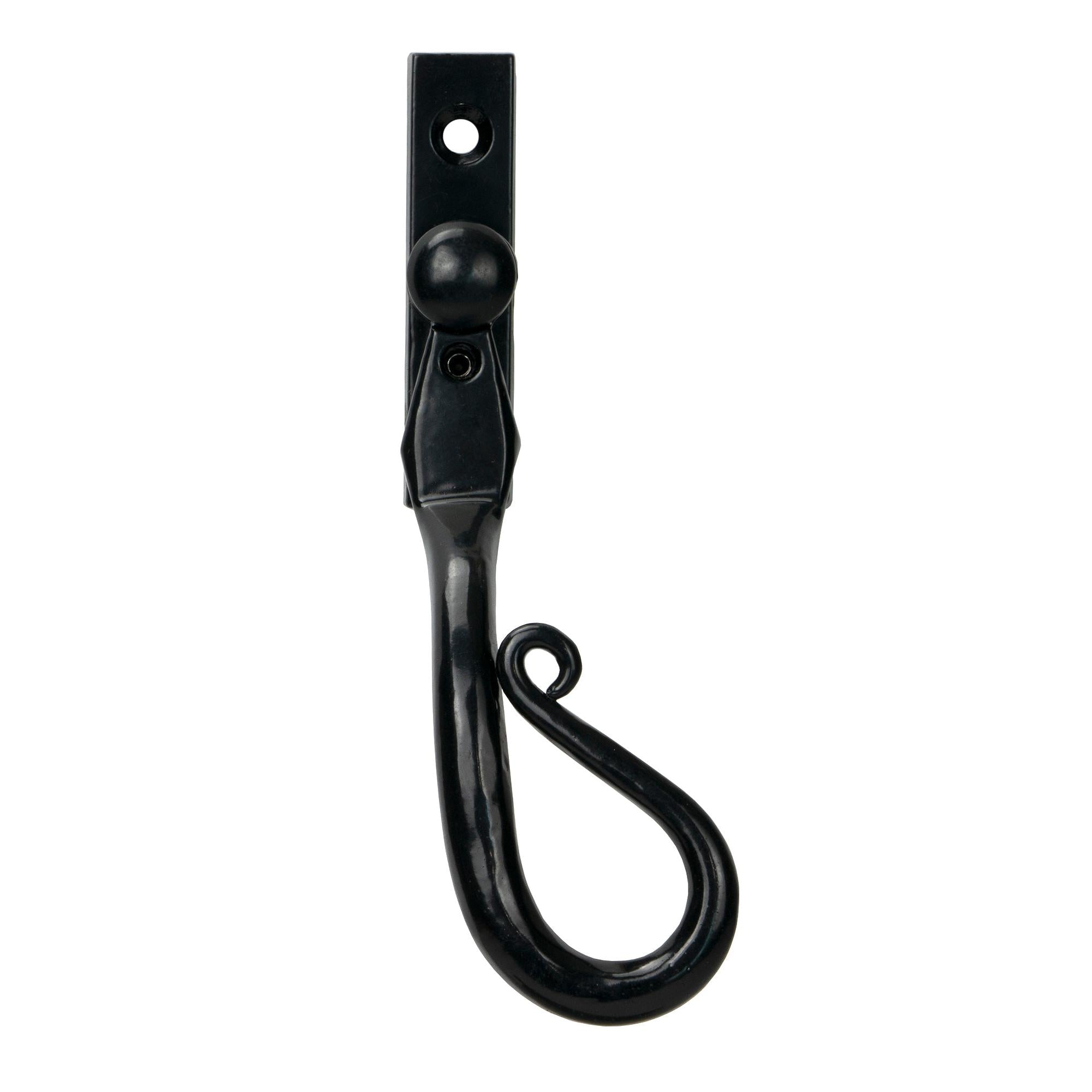 Black 16mm Shepherd's Crook Espag - RH | From The Anvil - Espag. Fasteners - From The Anvil - Yester Home