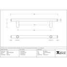 Black 1800mm Pull Handle | From The Anvil - Door Pull Handles - From The Anvil - Yester Home